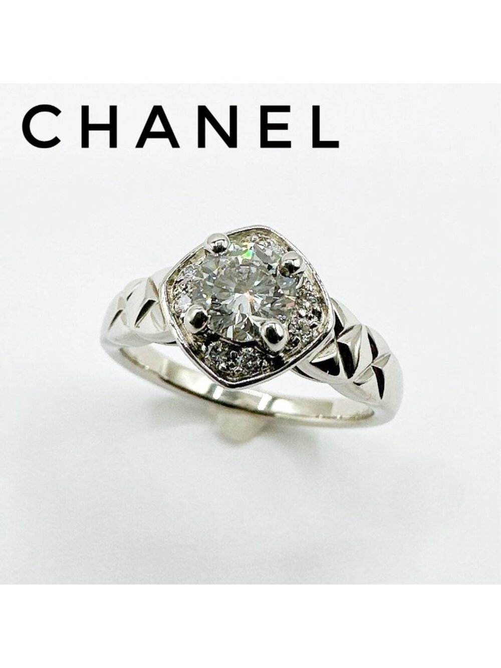 Chanel Coco Crush Diamond Platinum Gia With Ring